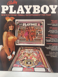 Bally Playboy Pinball Flyer Signed