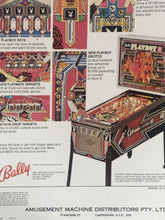 Load image into Gallery viewer, Bally Playboy Pinball Flyer Signed