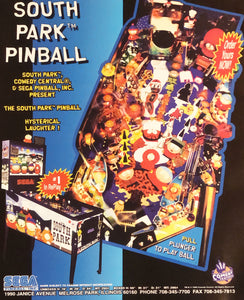 Sega South Park Pinball Flyer