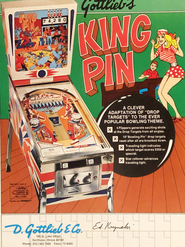 Gottlieb's King Pin Signed
