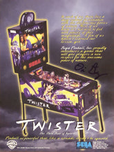 Load image into Gallery viewer, Sega Twister Pinball Flyer