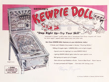 Load image into Gallery viewer, Gottlieb&#39;s Kewpie Doll Signed Flyer