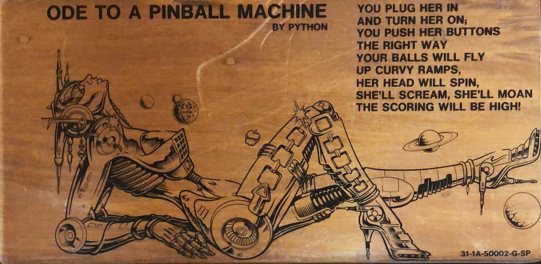 Ode To A Pinball Machine - Plastic