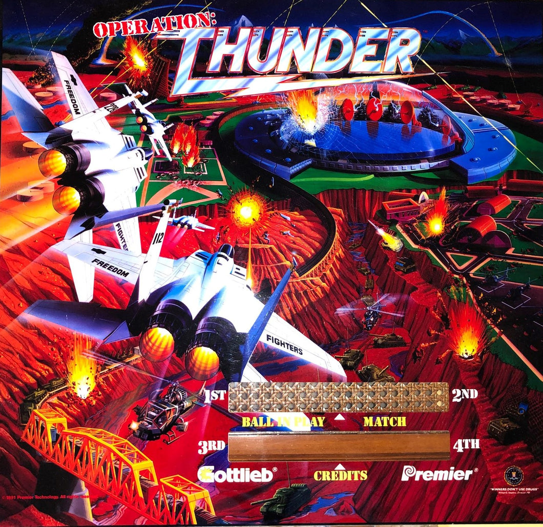 Operation: Thunder Pinball Translite