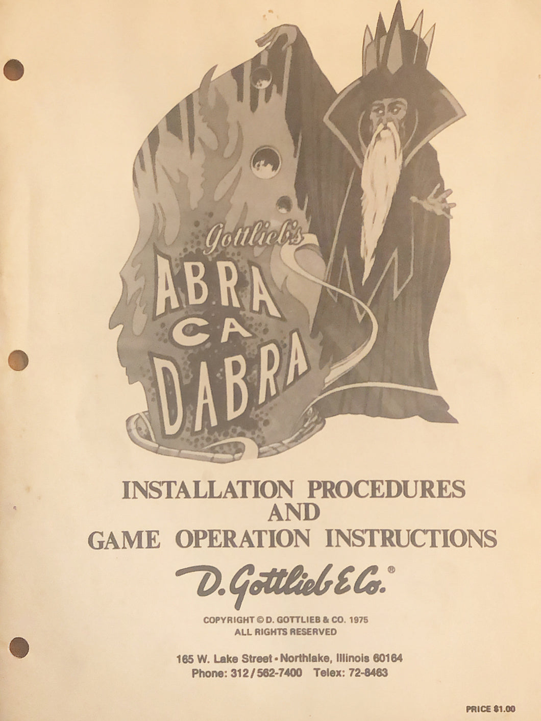 Abra Da Cabra Complete Pinball Manual