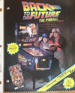 Back to the Future Pinball Flyer