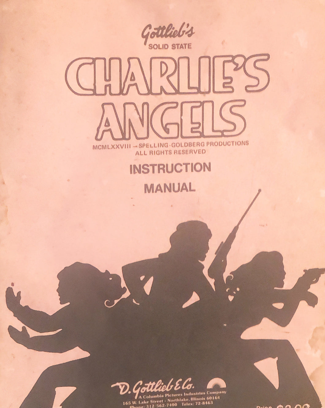 Charlies Angel's Pinball Instruction Manual
