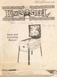 Kings Of Steel Pinball Operating Manual