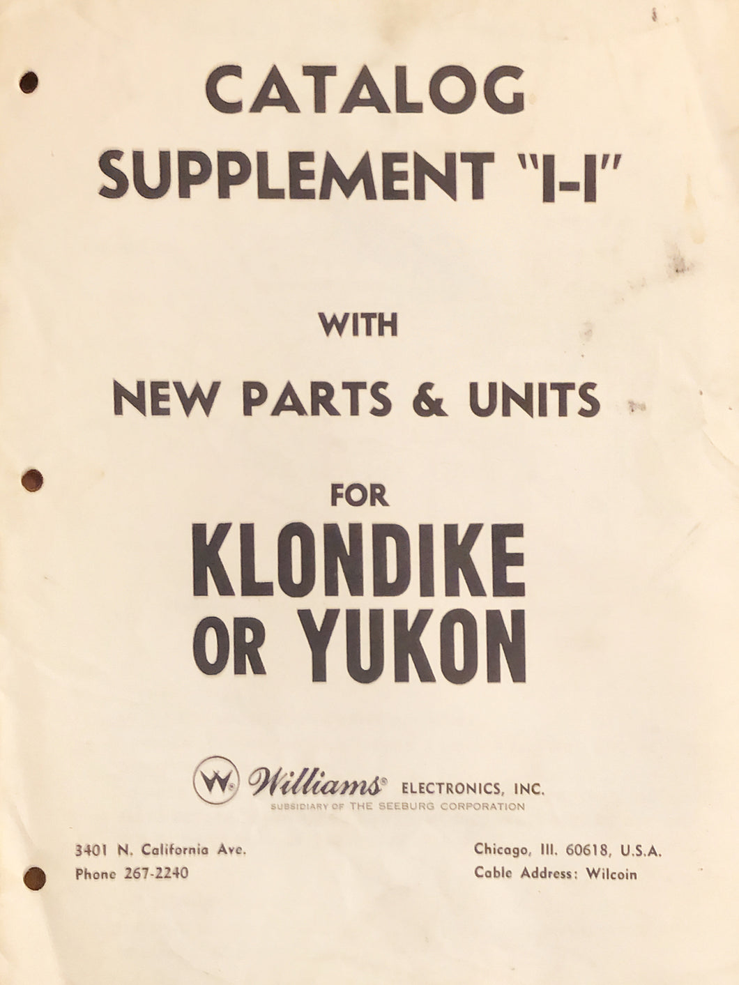 Klondike & Yukon Complete Pinball Manual
