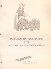 Load image into Gallery viewer, Lawman Schematic + Instruction Pinball Manual