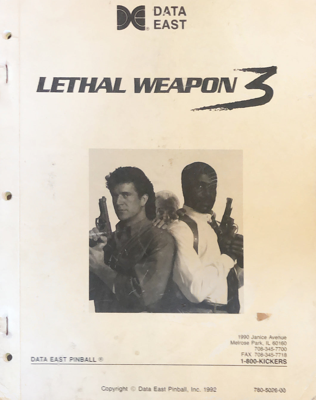Leathal Weapon 3 Complete Pinball Book