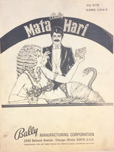 Load image into Gallery viewer, Mata-Hari-Complete Pinball Manual