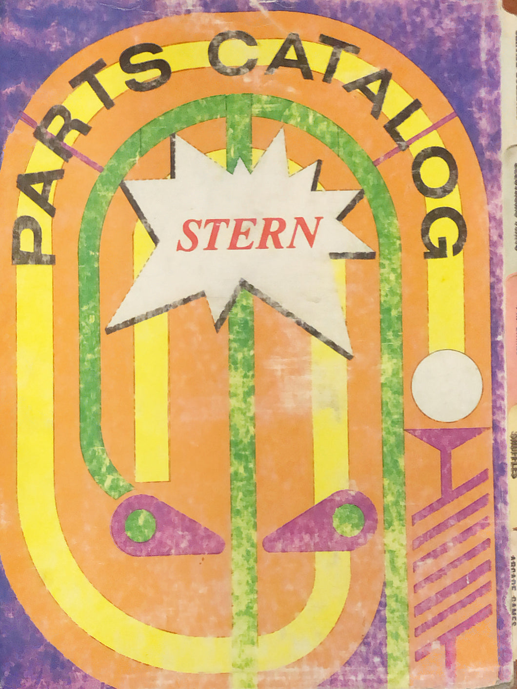 Parts Catalog Pinball Stern Book