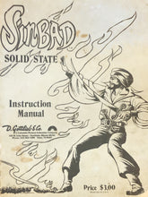 Load image into Gallery viewer, Sinbad Pinball Manual Book