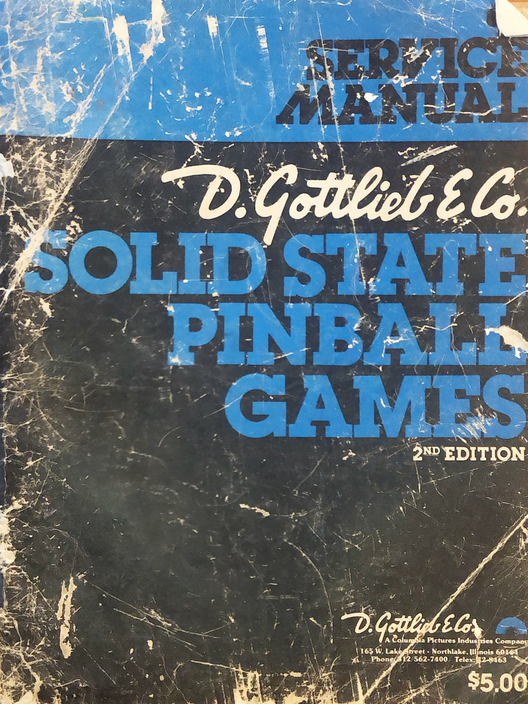 Solid Stage Pinball Games Service Manual