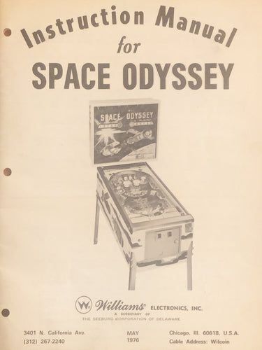 Space Odyssey Pinball Instructions