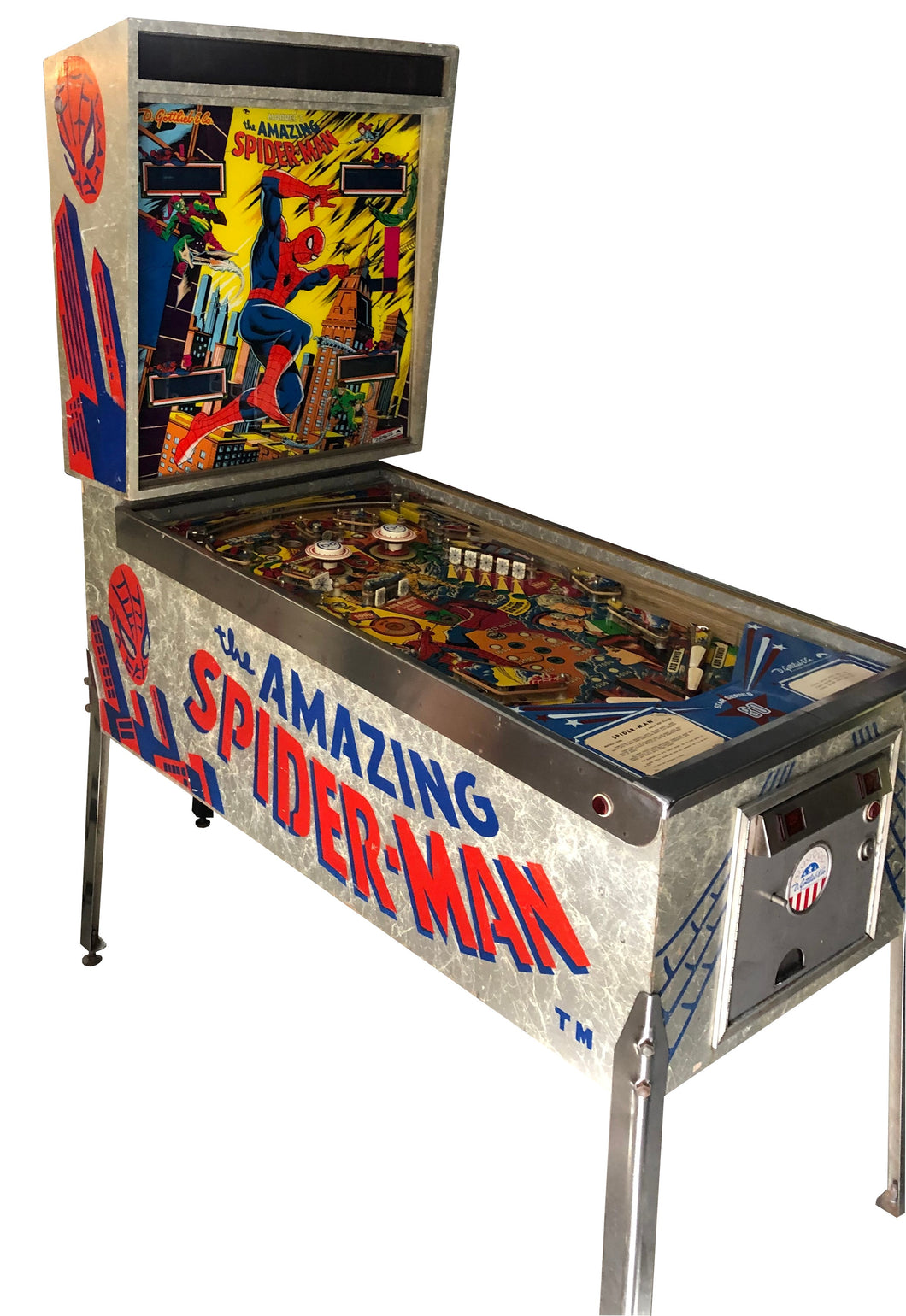 Gottlieb The Amazing Spiderman Pinball Machine
