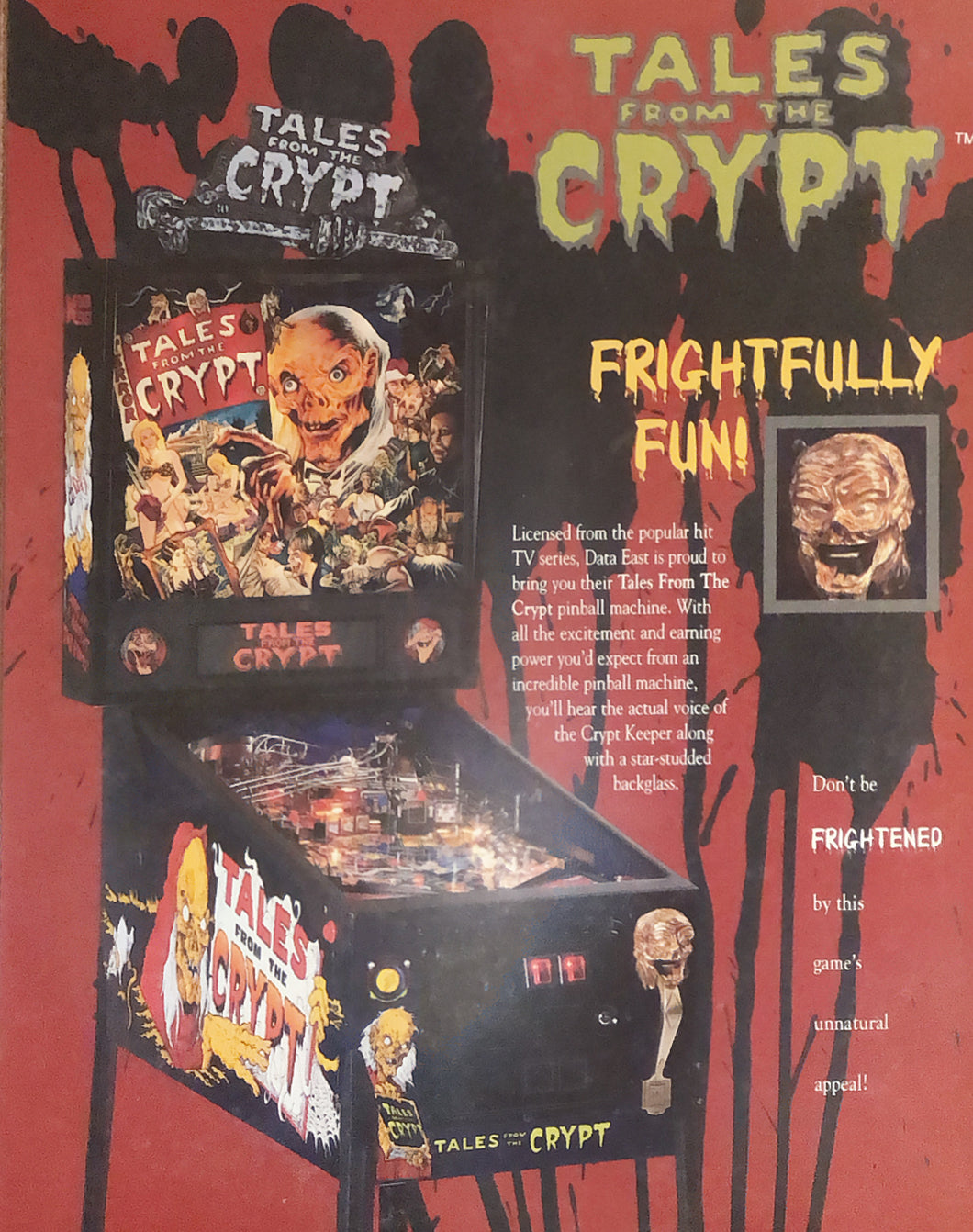 Tales From The Crypt Pinball Flyer