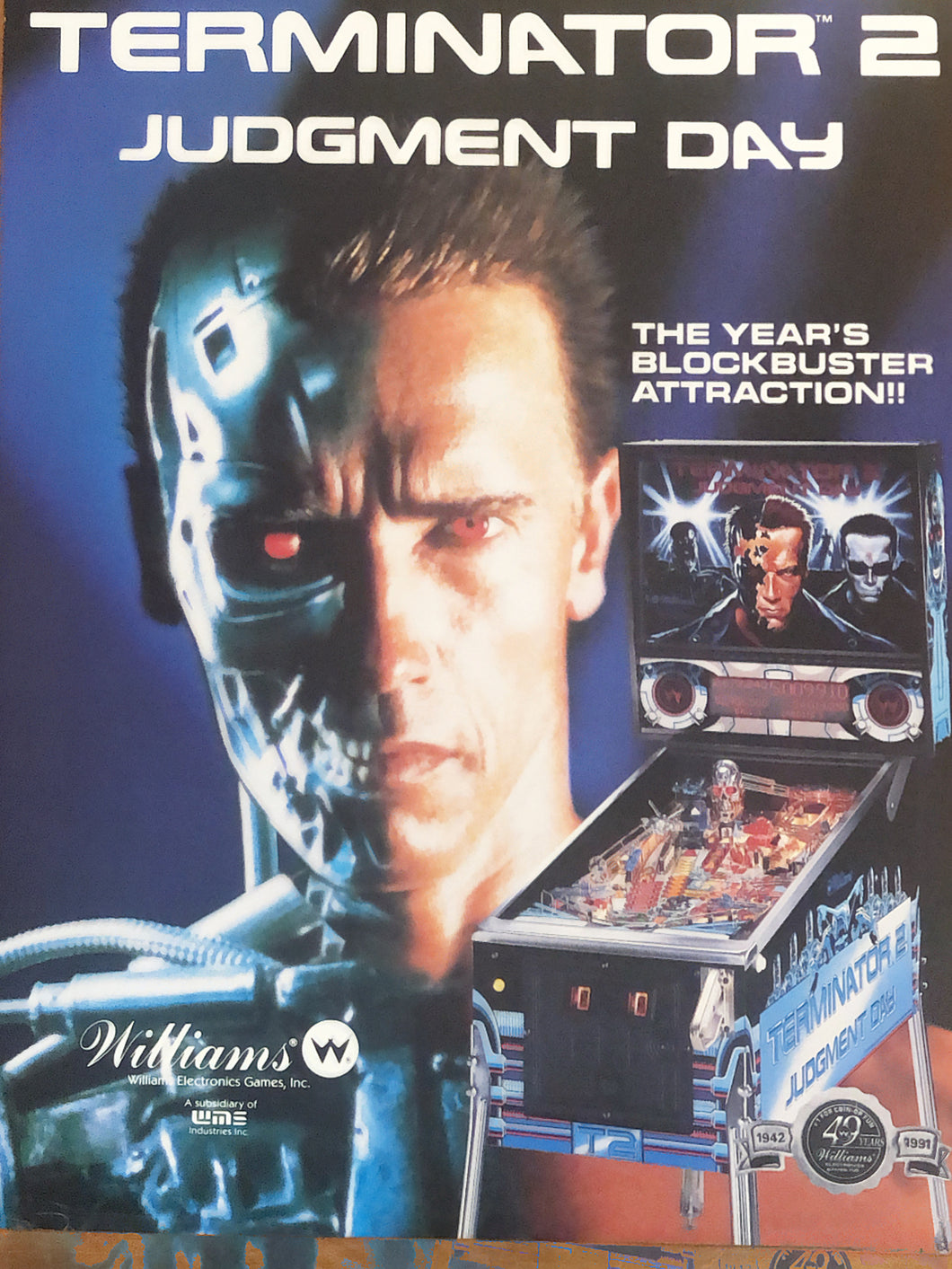 Terminator 2 Pinball Flyer