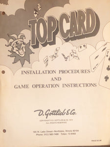 Top Card Complete Pinball Manual