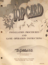 Load image into Gallery viewer, Top Card Pinball Schematics &amp; Manual