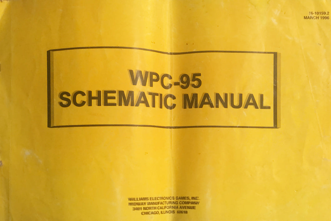 WPC-95 Pinball Schematic Manual