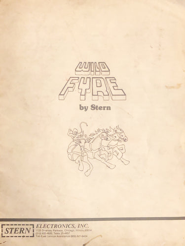 Wile Fyre Pinball Instruction Manual